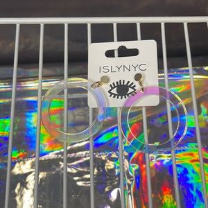 ISLYNYC Iridescent Acrylic Hoops